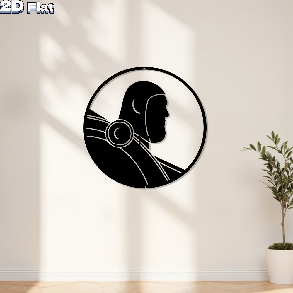Office Tech Decor - Modern Robot Aluminum Wall Art Weatherproof