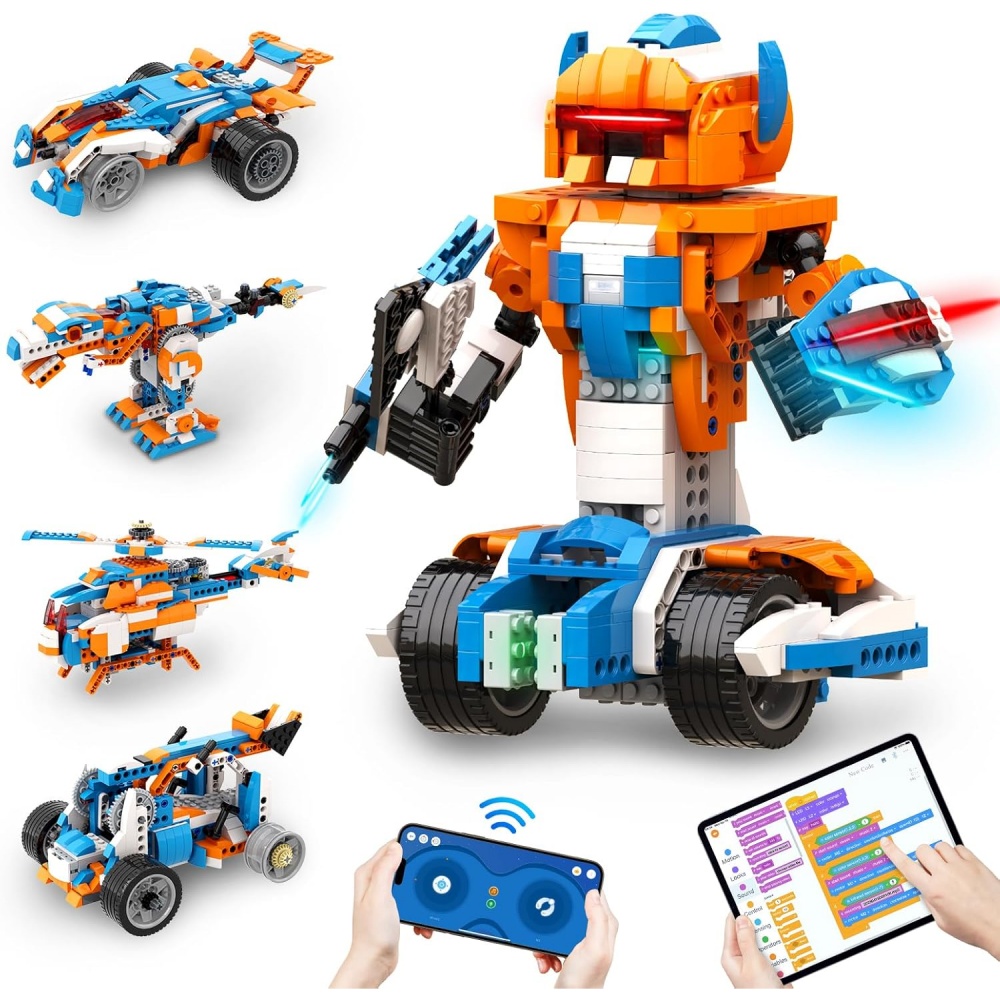 Office Tech Decor - Modern STEM Robot Building Kit Tech