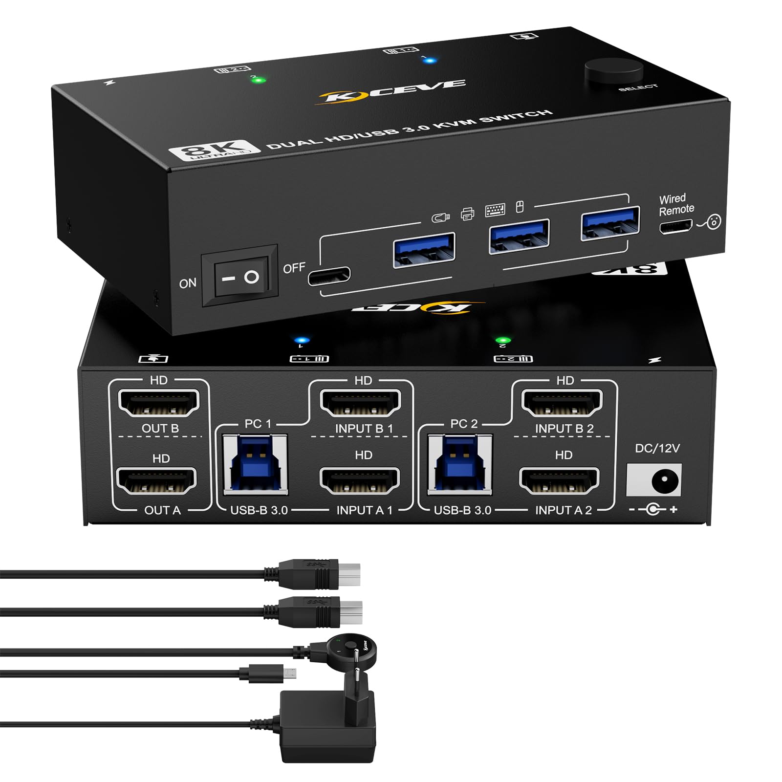 Kvm Switch Dual Monitor - USB 3.0 KVM Switch 3/2/1 Monitor