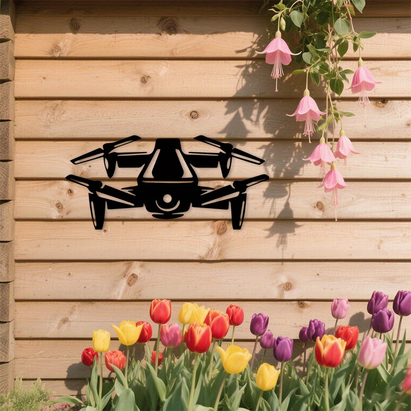 Tech For Office - Modern Drone Silhouette Aluminum Wall Art