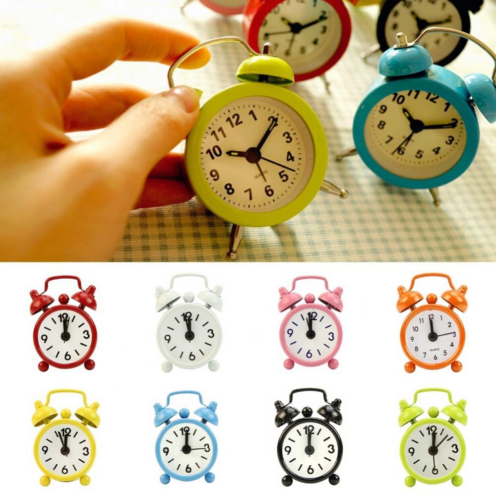 Digital Timer Countdown - Portable Mini Alarm Clock Retro Round