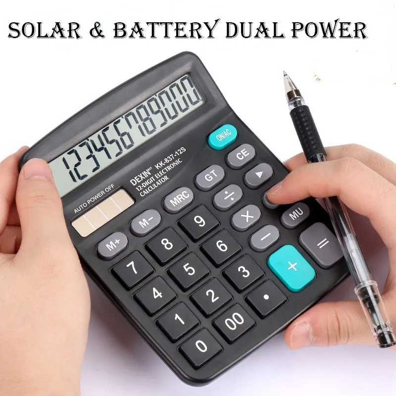 Office Technology - 12-Digit Large LCD Display Calculator Standard