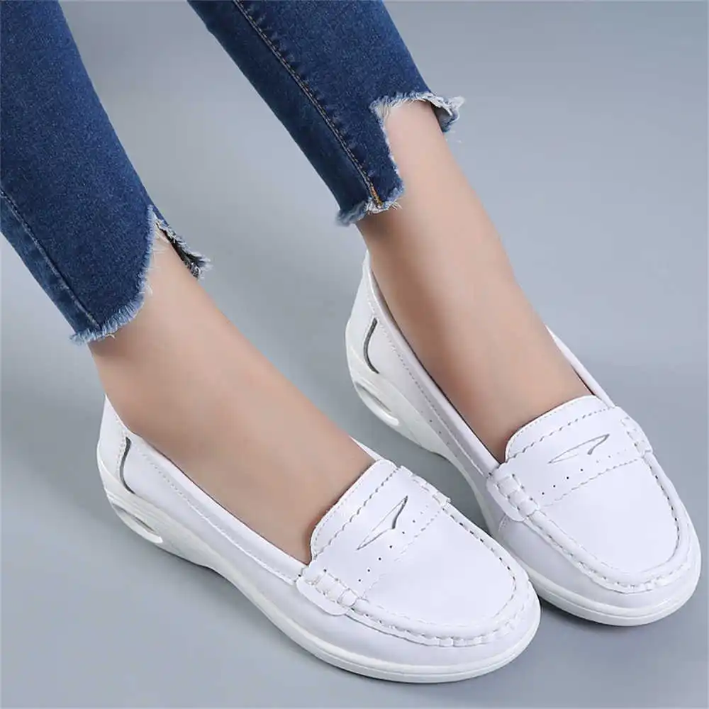 Thick Sole Slipon White Traine - Tech Office Wear Women review and price