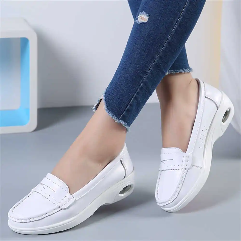 Thick Sole Slipon White Traine - Tech Office Wear Women review and price