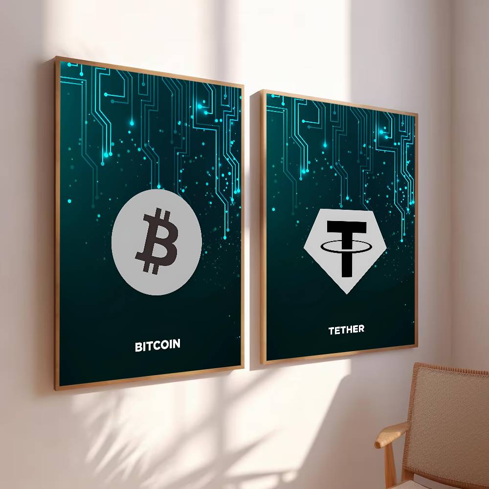 Tech Circuit Crypto Symbol Pos - Office Tech Decor review and price