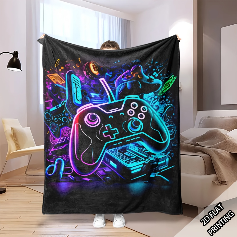 Vibrant Gamepad Tech Art Throw - Office Tech Decor review and price