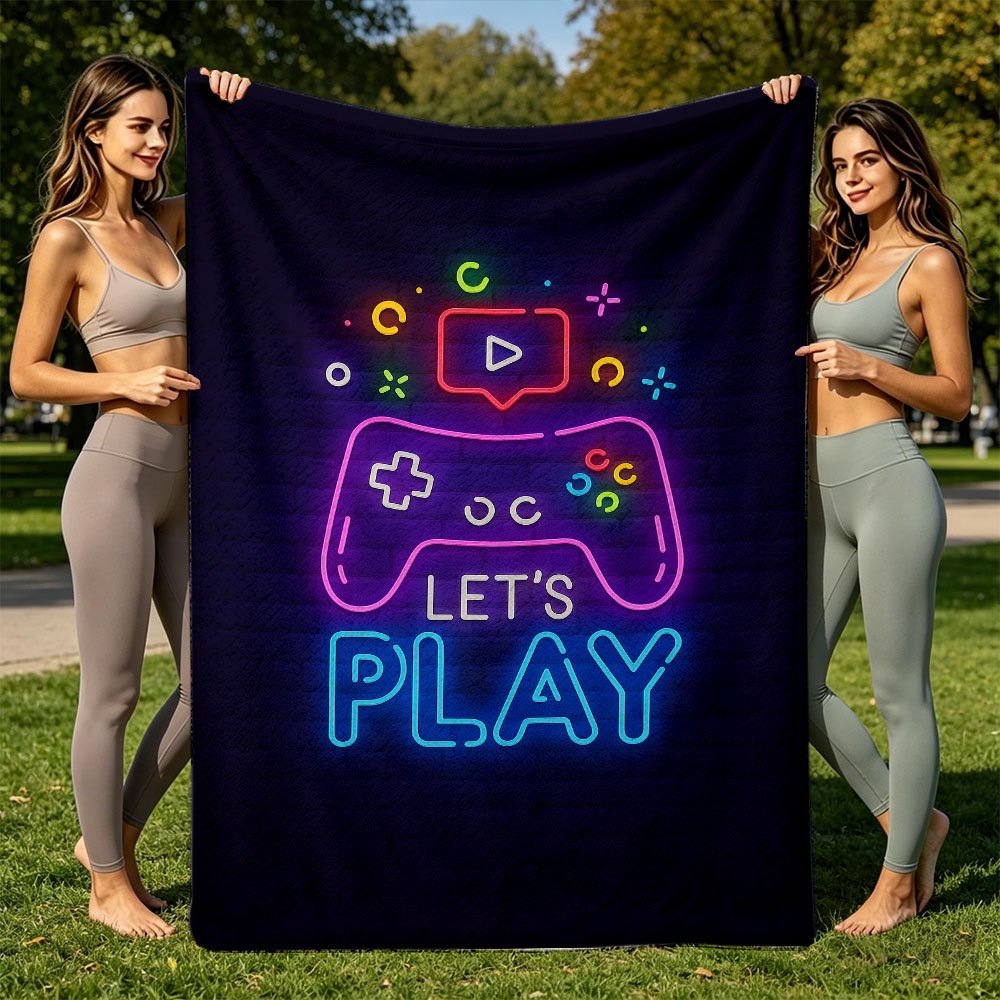 Vibrant Gamepad Tech Art Throw - Office Tech Decor review and price
