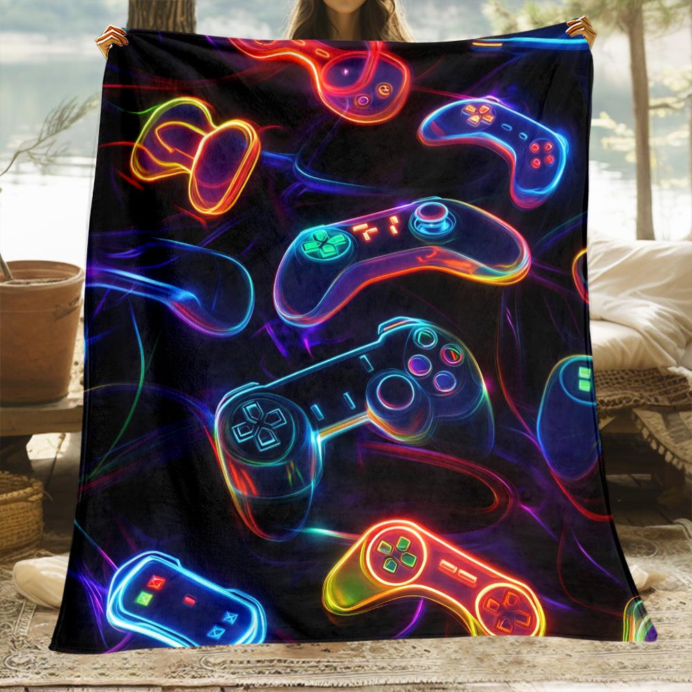 Vibrant Gamepad Tech Art Throw - Office Tech Decor review and price