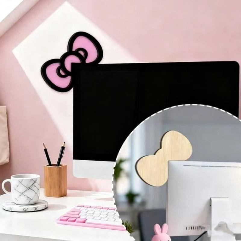 New 1/2Pcs Wooden Bowknot PC A - Office Technology review and price