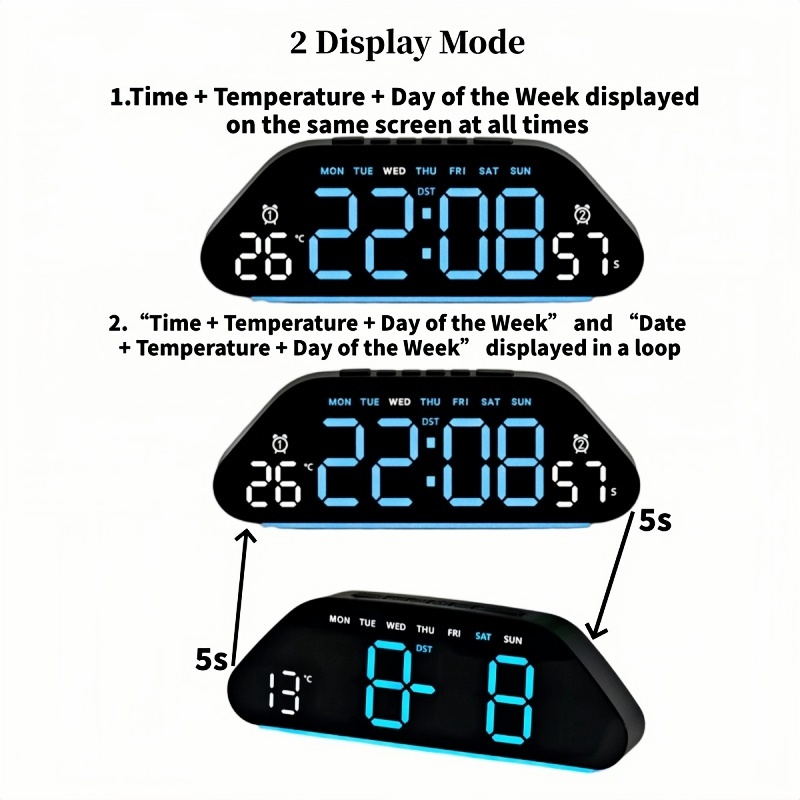 LED Digital Alarm Clock Temper - Digital Timer Countdown review and price