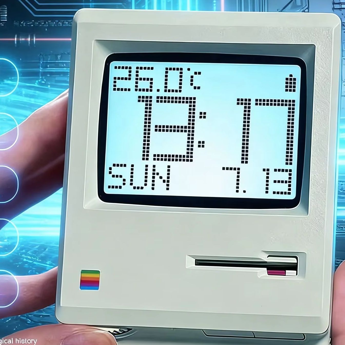 Retro Nostalgic Maclock Alarm  - Office Tech Decor review and price
