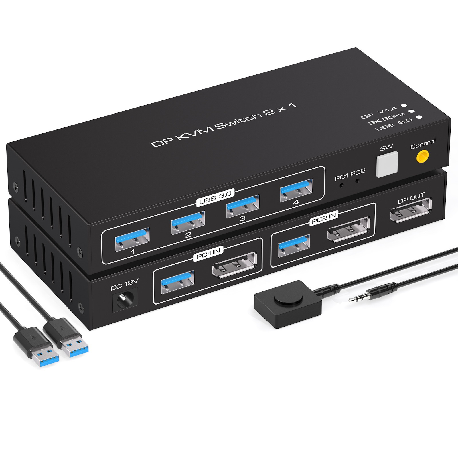 2x1 DP KVM USB Switch Dual Por - Kvm Switch Dual Monitor review and price