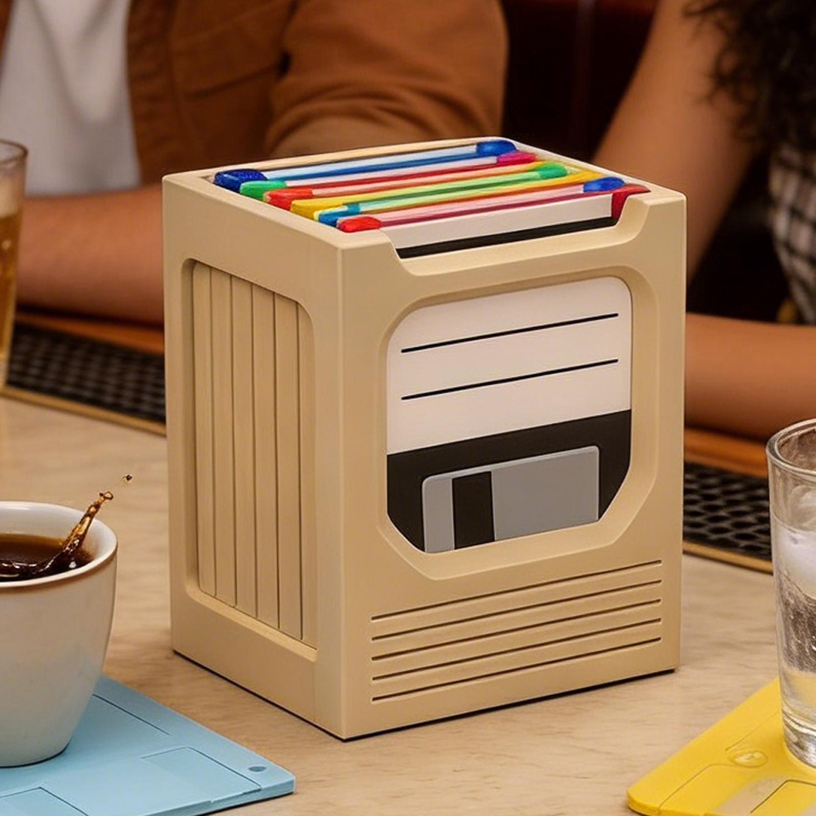 Retro Tech Coaster Holder Set  - Tech For Office review and price