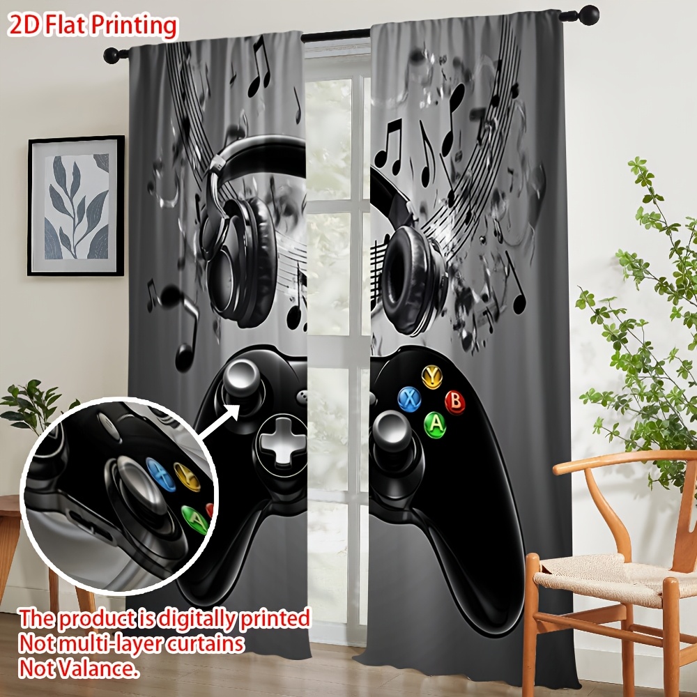 2pcs Game Controller Curtains  - Office Tech Decor review and price